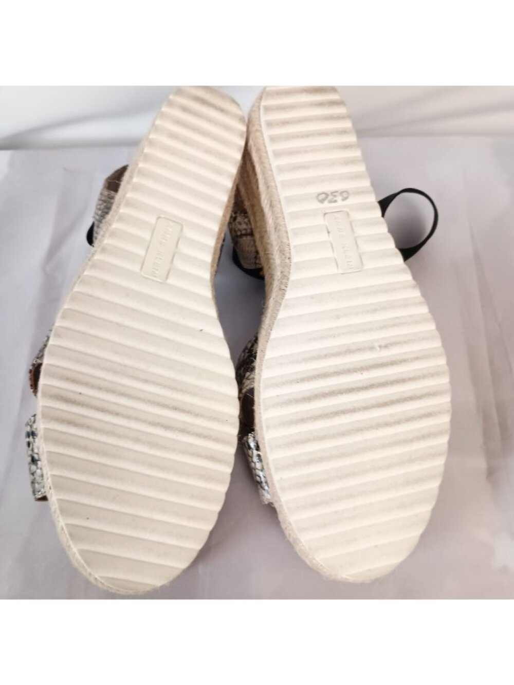 Anne Klein AK Charlie Wedge Sandals Womens 9 Casual Comfort Slip On Shoes - Picture 6 of 11
